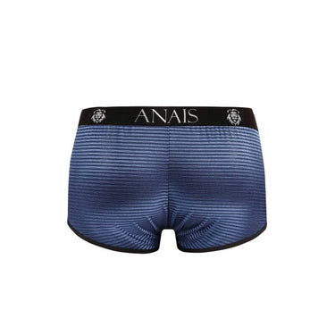 Boxer Uomo Navy a Righe in Raso, Comfort e Stile Sportivo